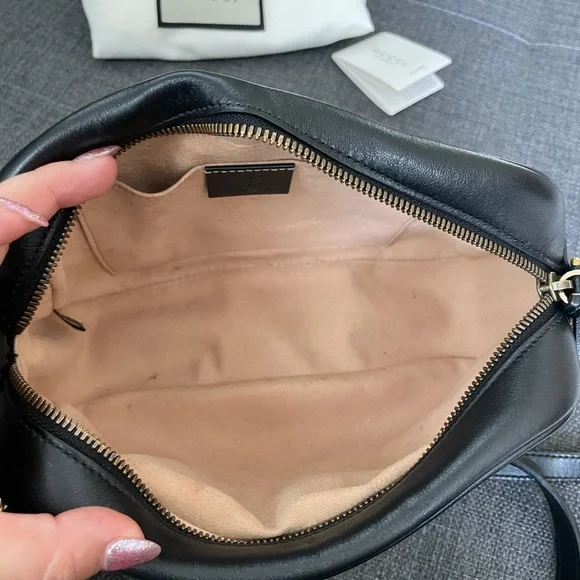 GUCCI GG Marmont small matelassé camera bag black - Picture 15 of 15